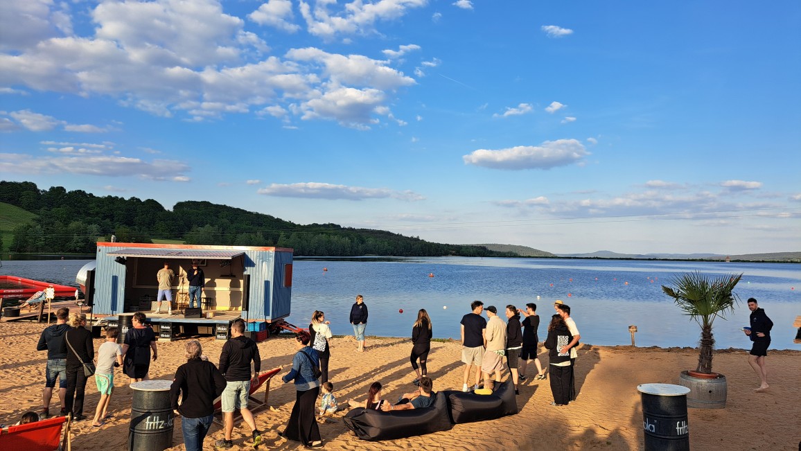 Bild vom Strand am Brombachsee